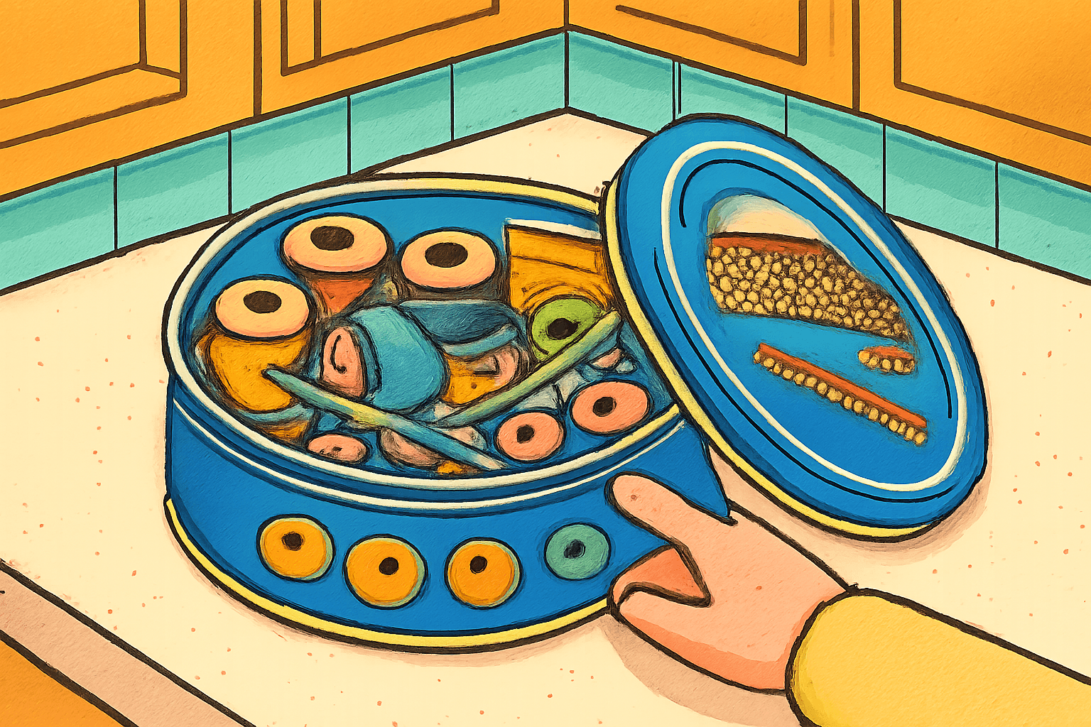 The Danish Cookie Tin Was Always a Sewing Kit