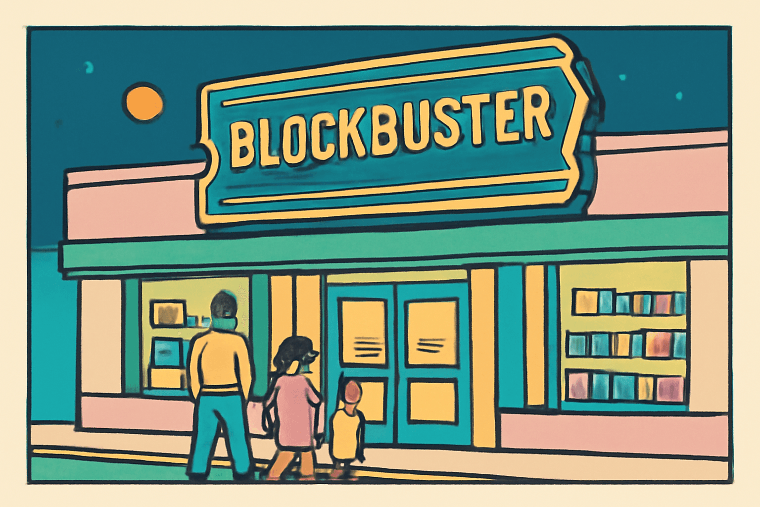 Blockbuster Friday Was a Family Event