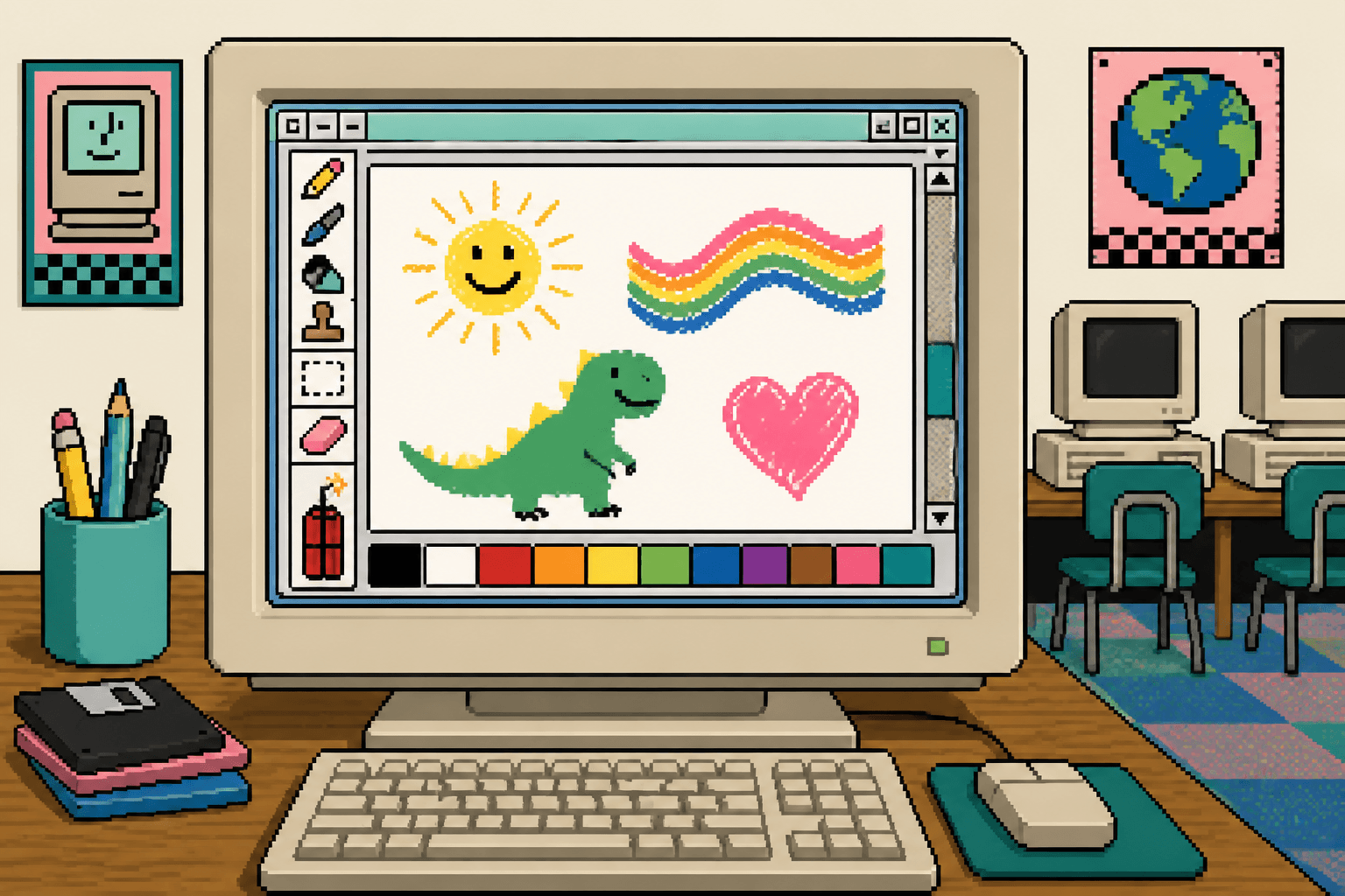 Kid Pix Had a Dynamite Tool That Blew Up Your Drawing