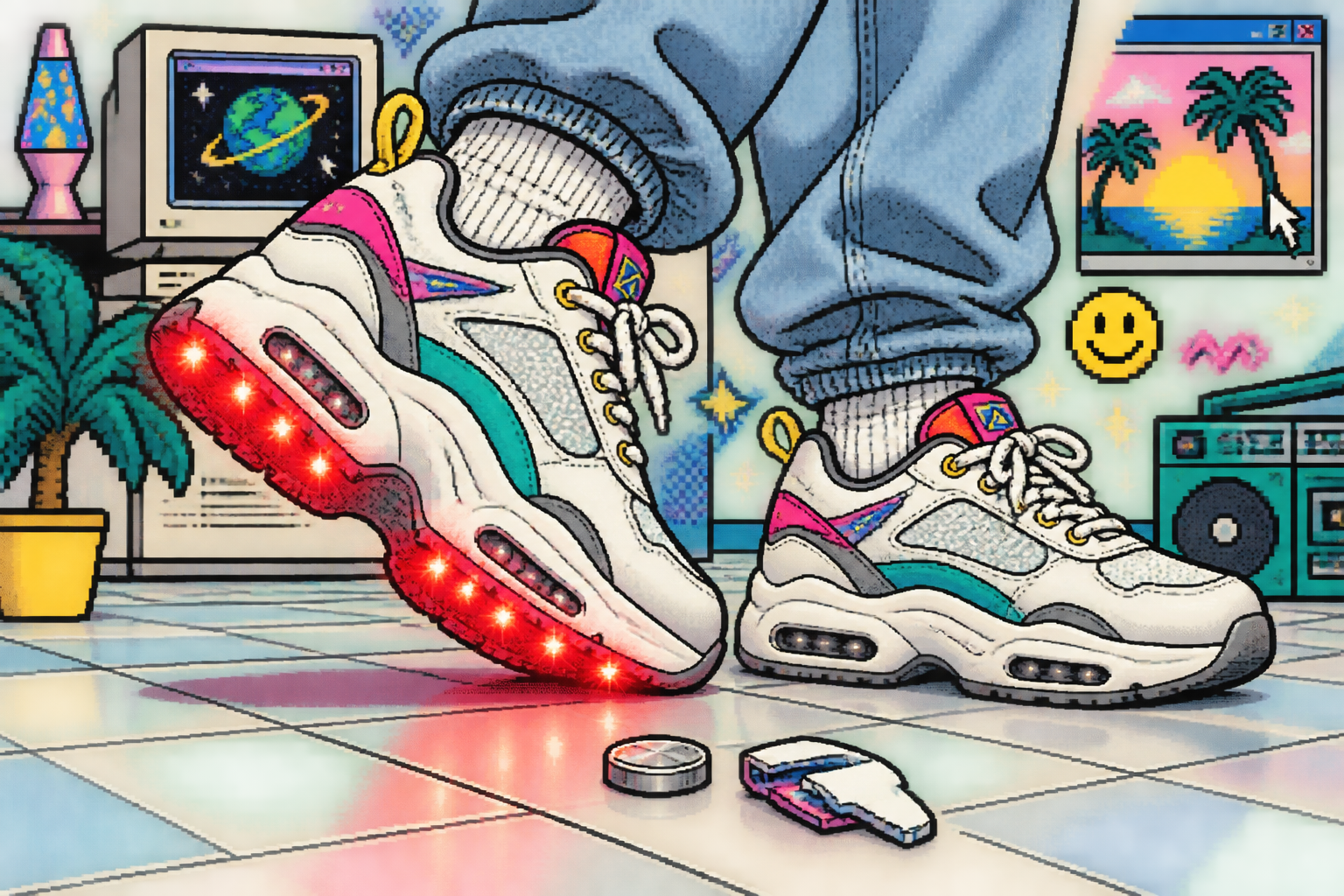 L.A. Gear Put a Watch Battery in a Sneaker