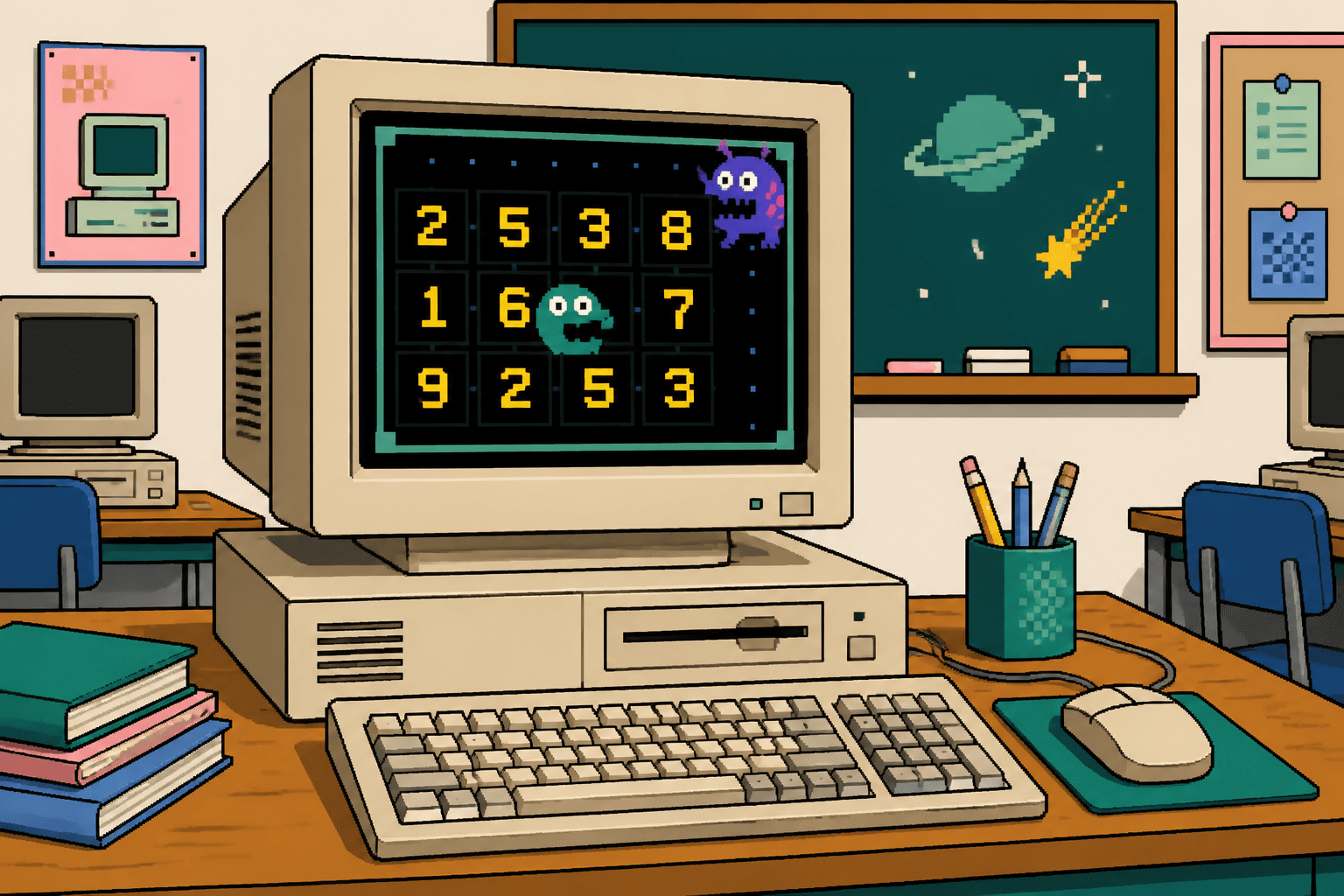 Number Munchers Was Arithmetic Wearing a Costume