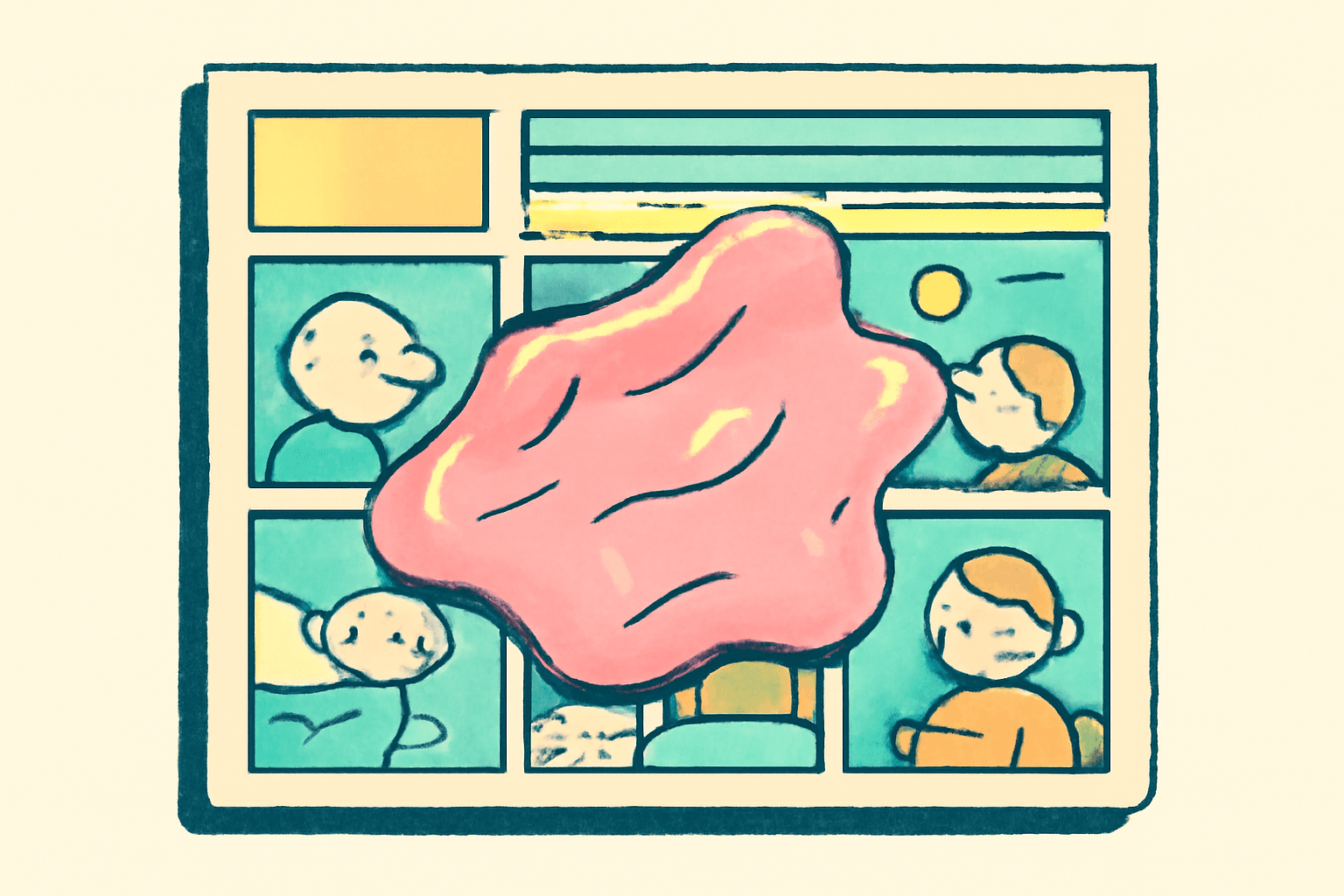 Silly Putty on the Newspaper