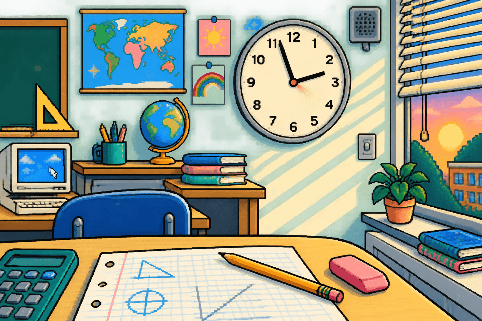 The Classroom Clock Slowed Down in the Last Five Minutes