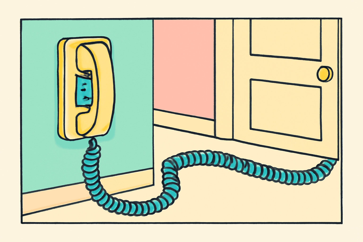 The Landline Cord Was 47 Feet Long for a Reason