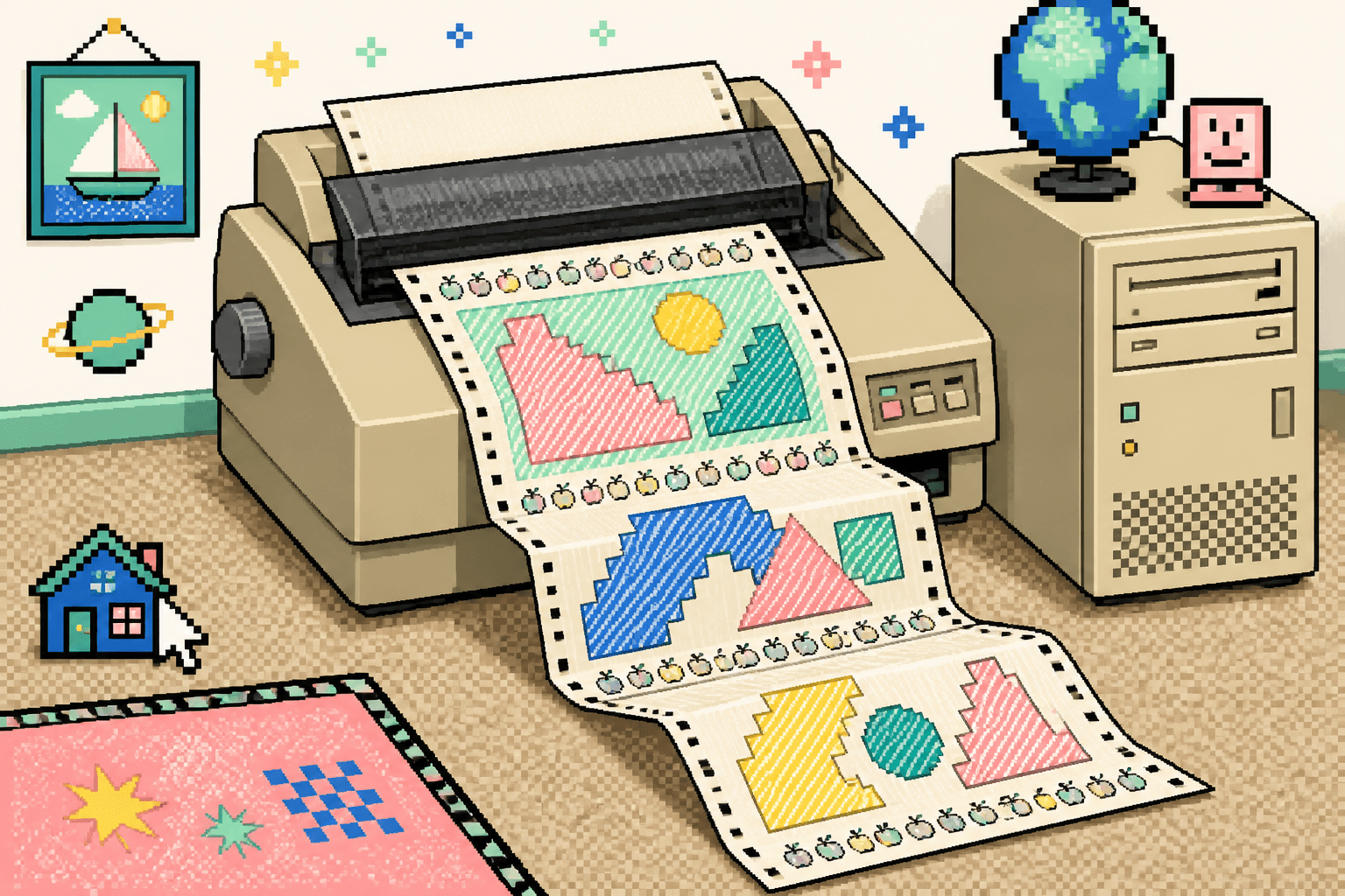 The Print Shop Banner Was Six Feet of HAPPY BIRTHDAY