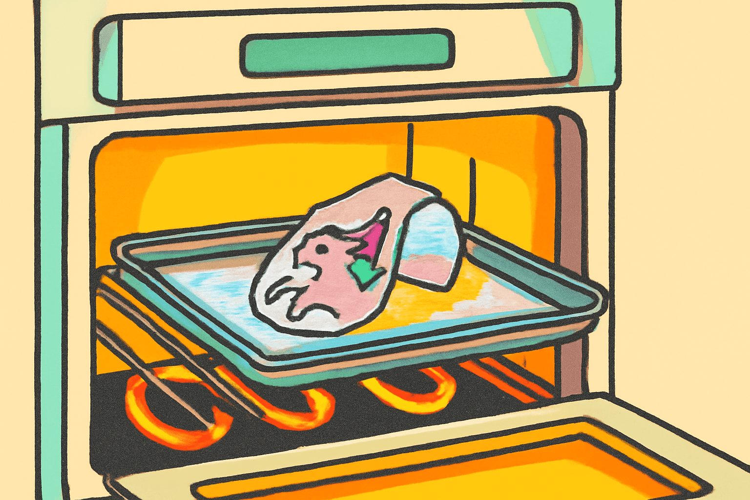 The Shrinky Dink Curled Before It Flattened