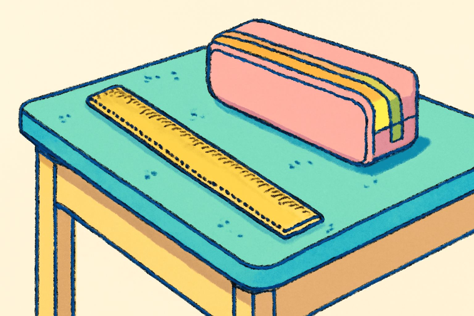 The Wooden Ruler With the Metal Edge Was a Weapon